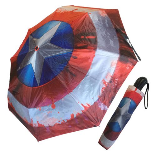 Marvel Comics Civil War Captain America Shield Umbrella